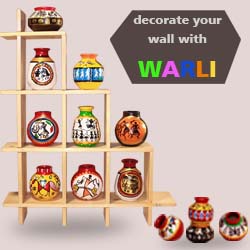 A Wall Decor Frame with 9 Pots